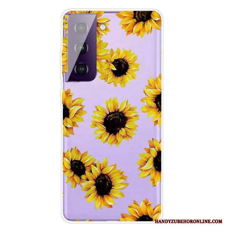 Hülle Für Samsung Galaxy S21 FE Grafische Blumen