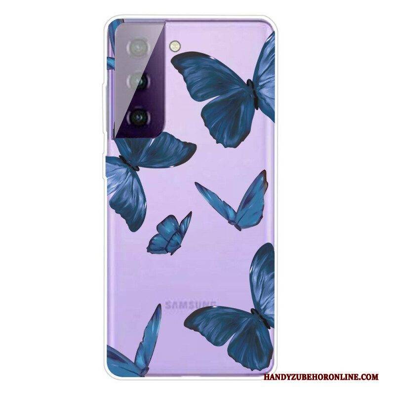 Hülle Für Samsung Galaxy S21 FE Wilde Schmetterlinge