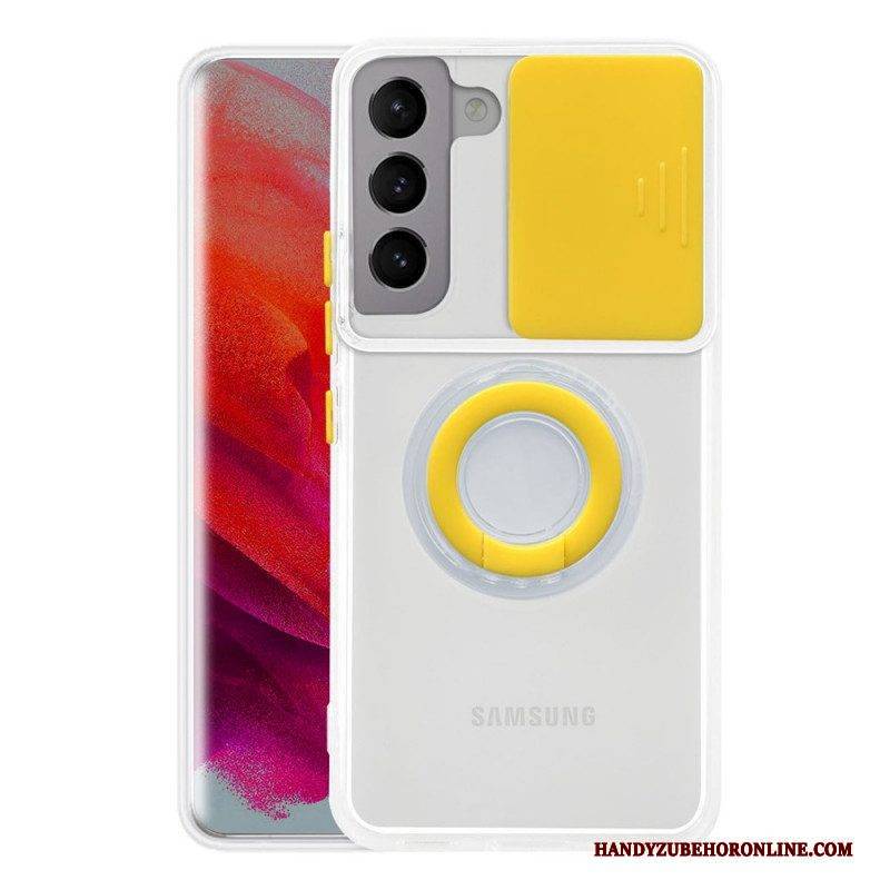 Hülle Für Samsung Galaxy S22 Plus 5G Ringhalterung Und Linsenschutz