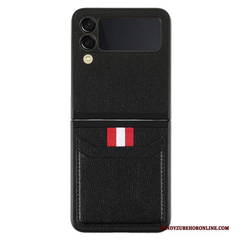 Hülle Für Samsung Galaxy Z Flip 3 5G Flip Case Dreifarbiger Kartenhalter