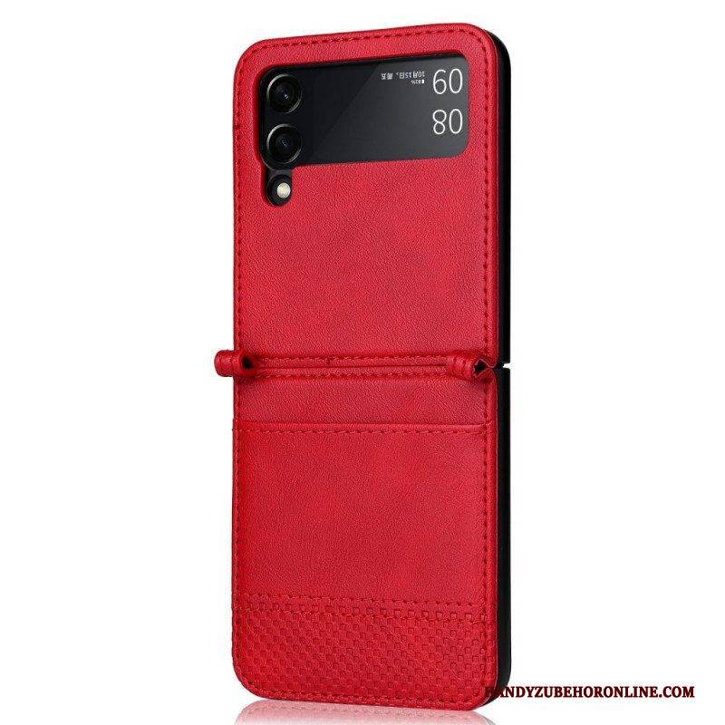 Hülle Für Samsung Galaxy Z Flip 3 5G Flip Case Kartenetui Im Vintage-lederstil