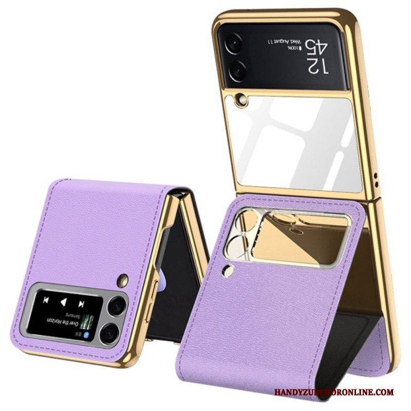 Hülle Für Samsung Galaxy Z Flip 3 5G Flip Case Spiegel Und Abnehmbarer Ständer