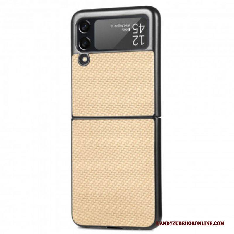 Hülle Für Samsung Galaxy Z Flip 3 5G Flip Case Strukturierte Kohlefaser