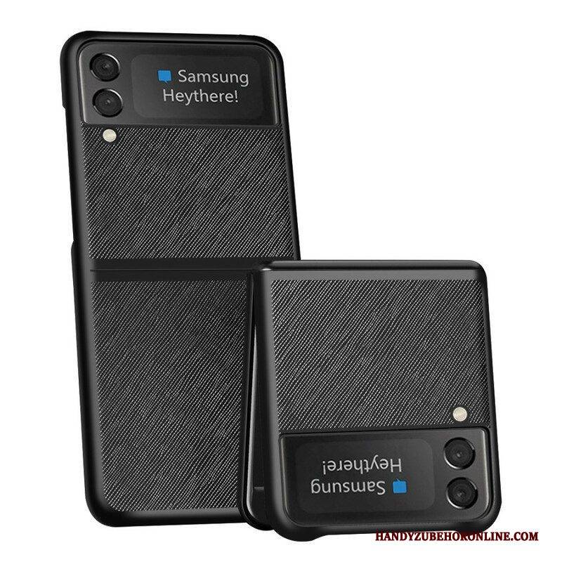 Hülle Für Samsung Galaxy Z Flip 3 5G Flip Case Strukturiertes Kunstleder