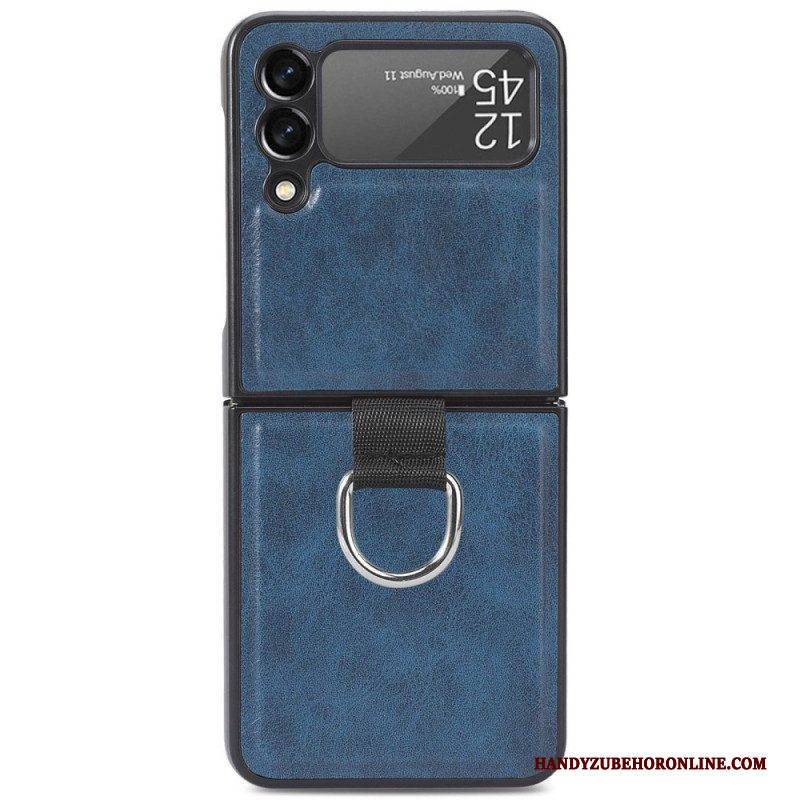 Hülle Für Samsung Galaxy Z Flip 3 5G Flip Case Vintage-lederstil Mit Ring