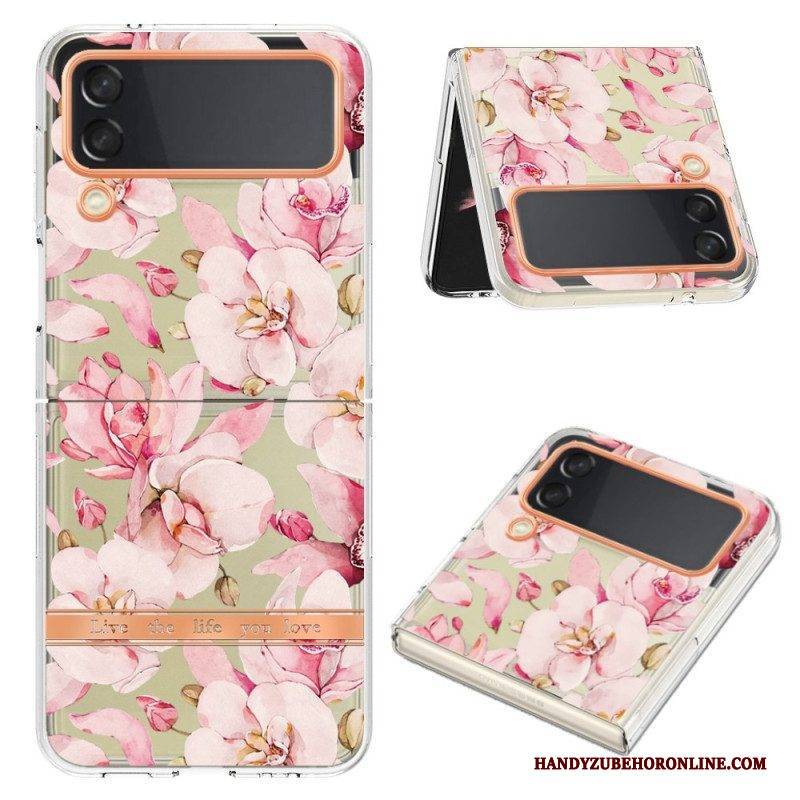 Hülle Für Samsung Galaxy Z Flip 4 Flip Case Blumen-