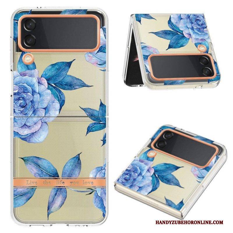 Hülle Für Samsung Galaxy Z Flip 4 Flip Case Blumen-