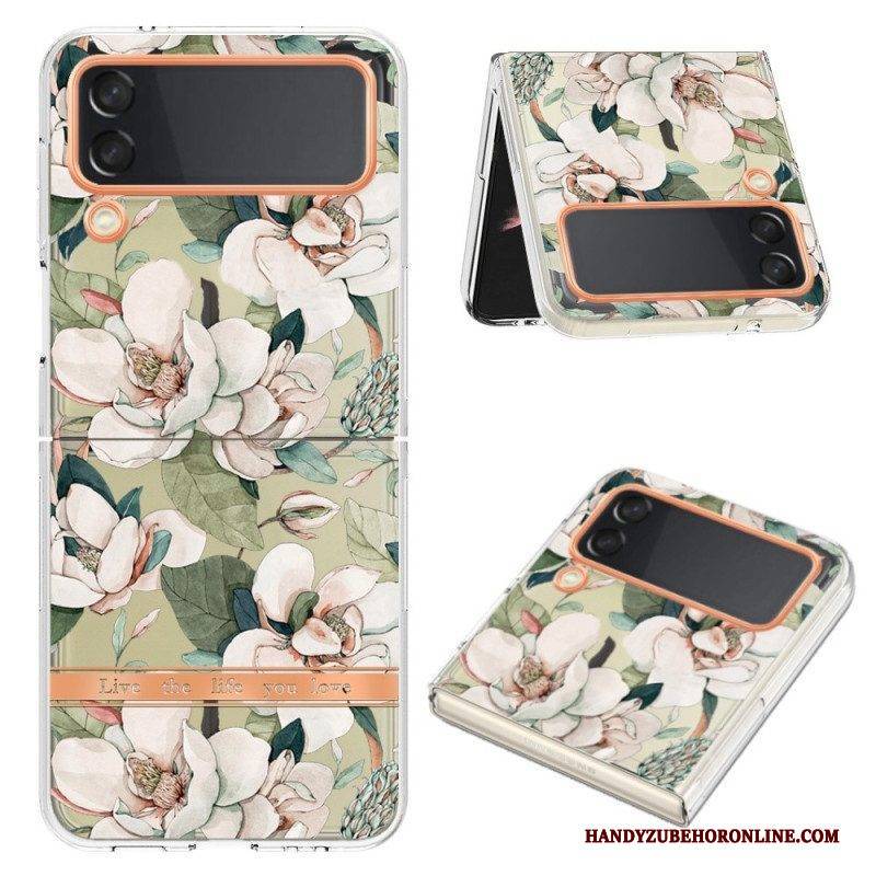 Hülle Für Samsung Galaxy Z Flip 4 Flip Case Blumen-