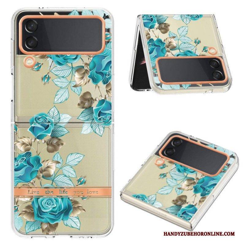 Hülle Für Samsung Galaxy Z Flip 4 Flip Case Blumen-