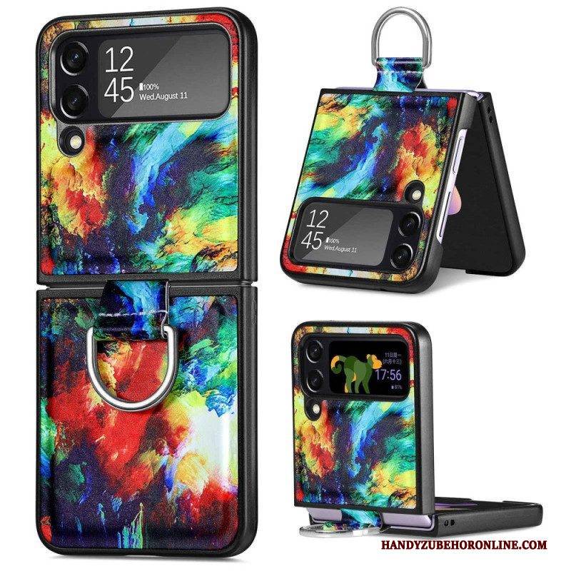 Hülle Für Samsung Galaxy Z Flip 4 Flip Case Fantasie Mit Ring Caseneo