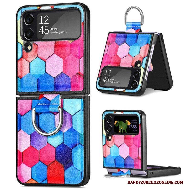 Hülle Für Samsung Galaxy Z Flip 4 Flip Case Fantasie Mit Ring Caseneo