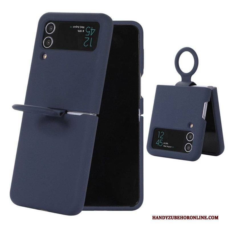 Hülle Für Samsung Galaxy Z Flip 4 Flip Case Flüssigsilikon Mit Ring