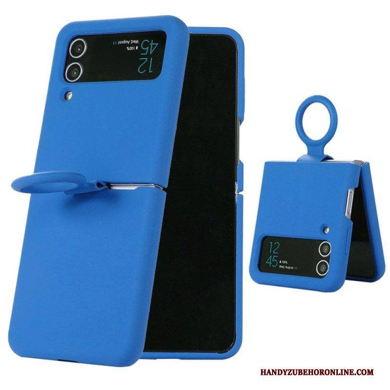 Hülle Für Samsung Galaxy Z Flip 4 Flip Case Flüssigsilikon Mit Ring