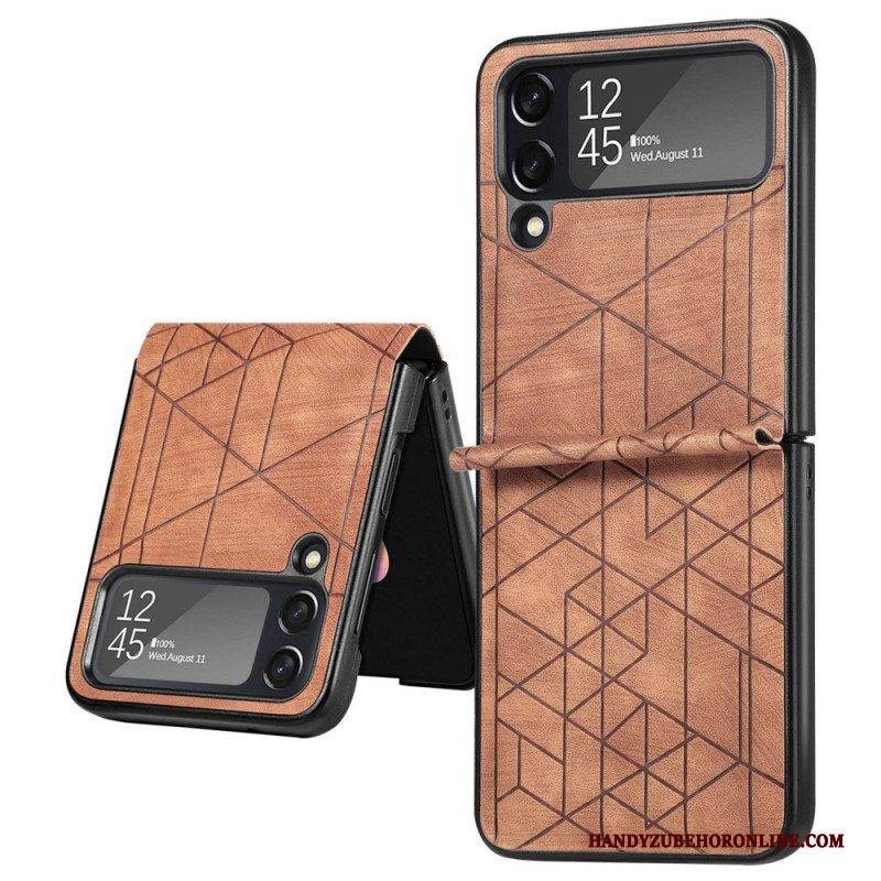 Hülle Für Samsung Galaxy Z Flip 4 Flip Case Geometrische Linien