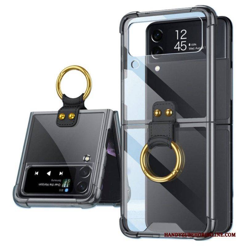 Hülle Für Samsung Galaxy Z Flip 4 Flip Case Getönt Mit Gkk-ring