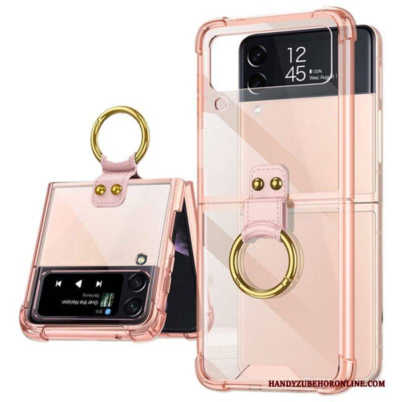 Hülle Für Samsung Galaxy Z Flip 4 Flip Case Getönt Mit Gkk-ring