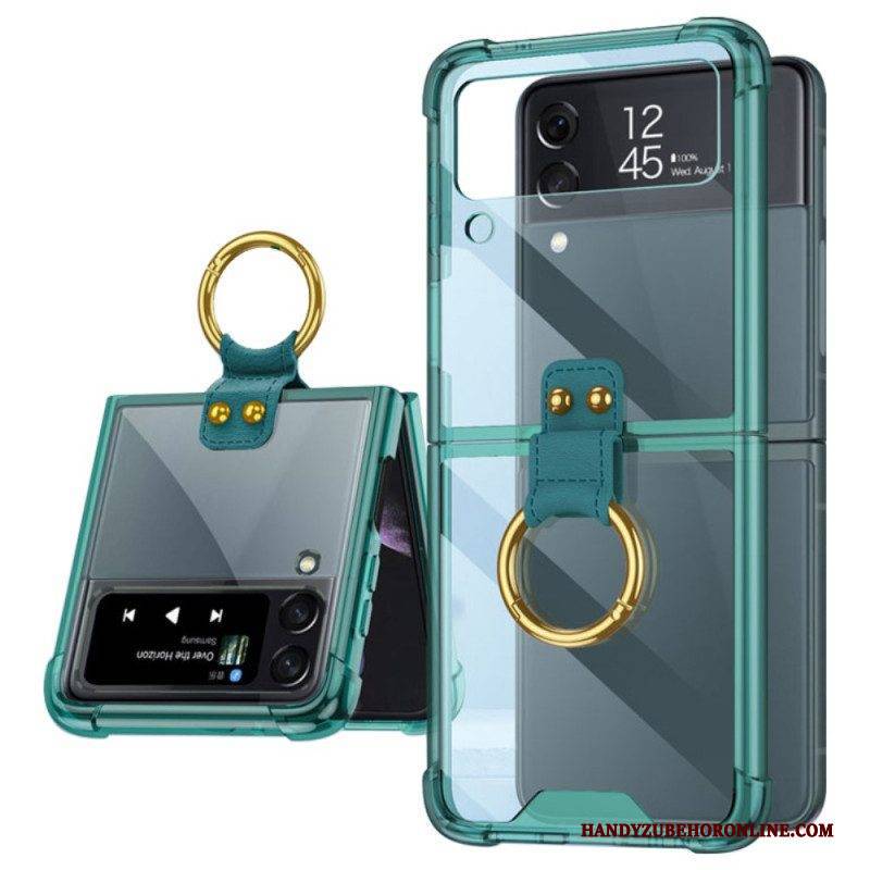 Hülle Für Samsung Galaxy Z Flip 4 Flip Case Getönt Mit Gkk-ring