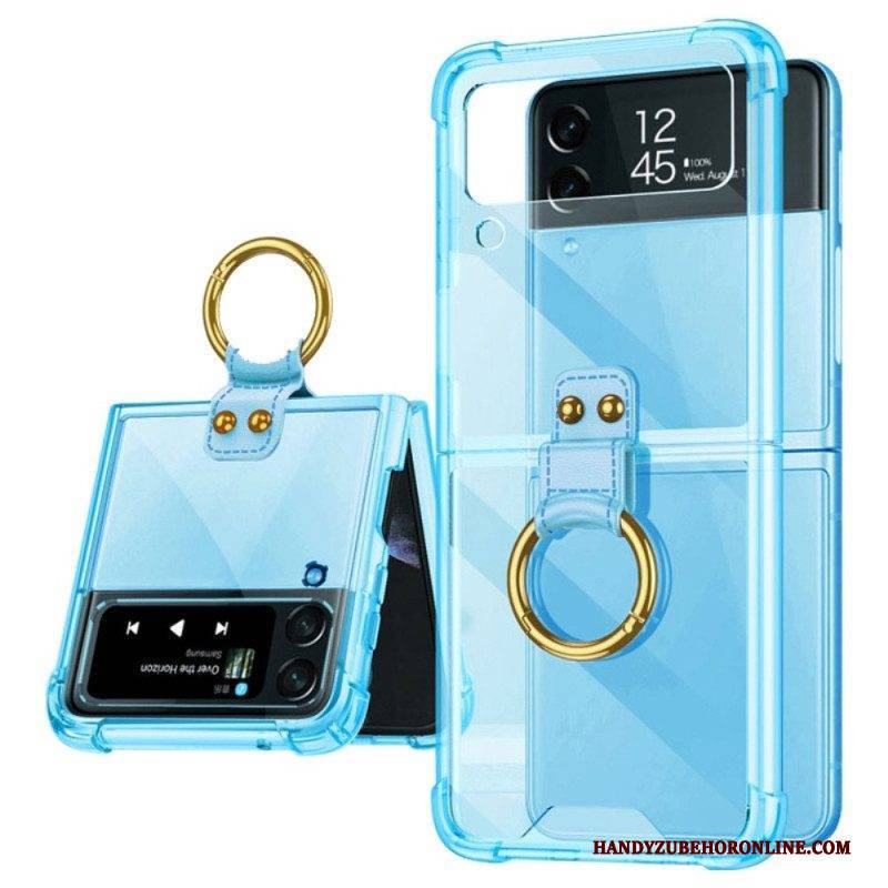 Hülle Für Samsung Galaxy Z Flip 4 Flip Case Getönt Mit Gkk-ring