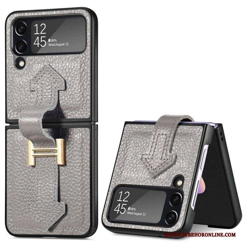 Hülle Für Samsung Galaxy Z Flip 4 Flip Case Leder Und Anhänger