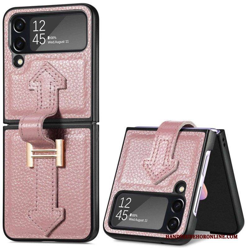 Hülle Für Samsung Galaxy Z Flip 4 Flip Case Leder Und Anhänger