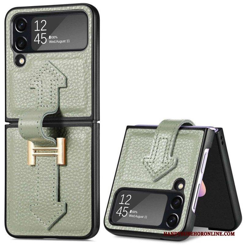 Hülle Für Samsung Galaxy Z Flip 4 Flip Case Leder Und Anhänger