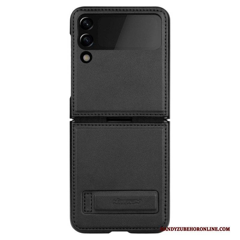 Hülle Für Samsung Galaxy Z Flip 4 Flip Case Leder Und Halter Nillkin