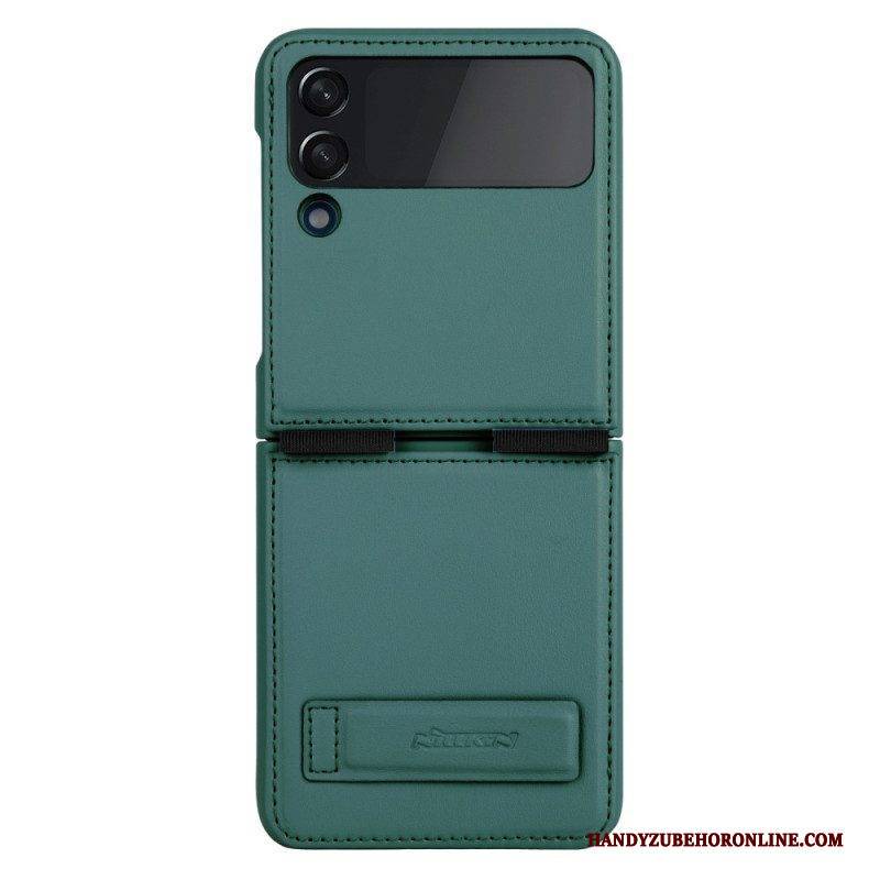 Hülle Für Samsung Galaxy Z Flip 4 Flip Case Leder Und Halter Nillkin