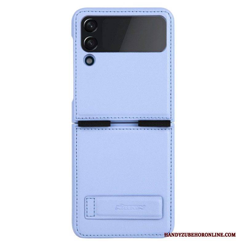 Hülle Für Samsung Galaxy Z Flip 4 Flip Case Leder Und Halter Nillkin