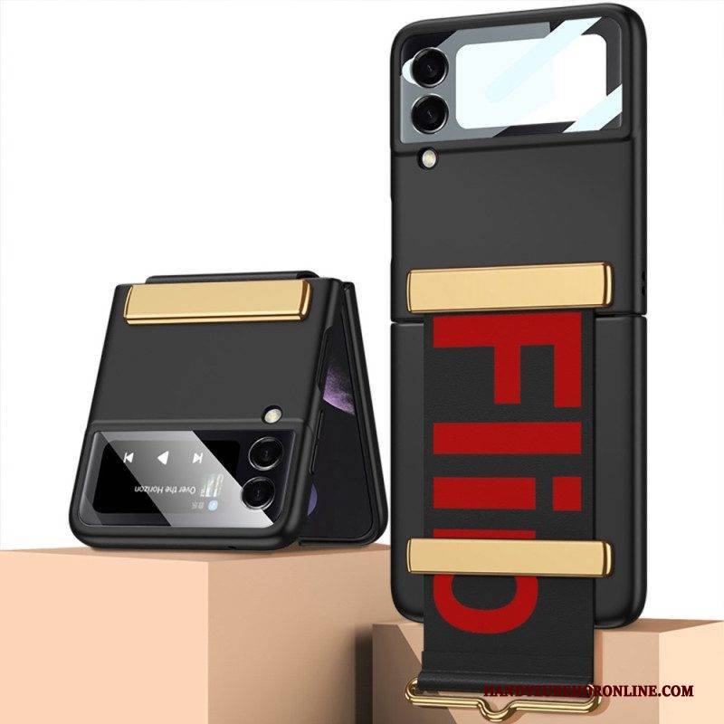 Hülle Für Samsung Galaxy Z Flip 4 Flip Case Riemen Und Film Gkk