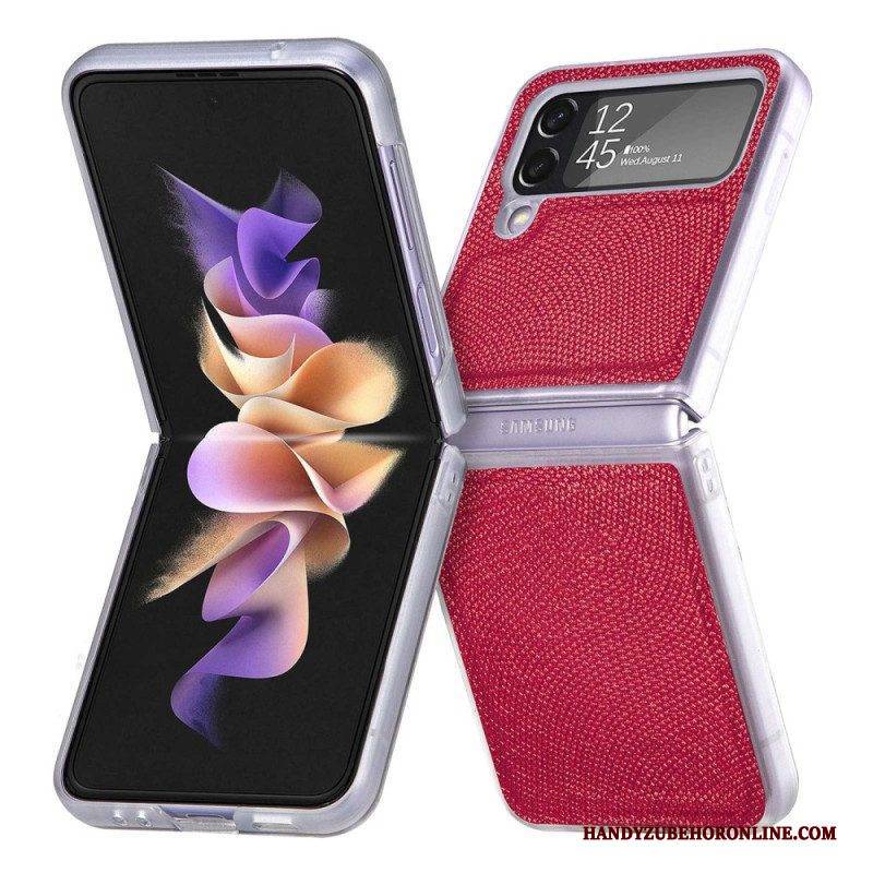 Hülle Für Samsung Galaxy Z Flip 4 Flip Case Schlangenstil Auf Klarem Silikon