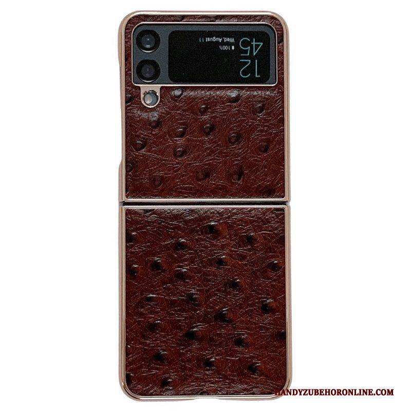 Hülle Für Samsung Galaxy Z Flip 4 Flip Case Straußenstil