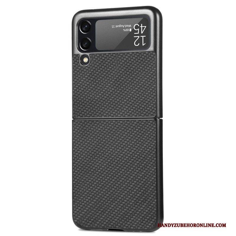 Hülle Für Samsung Galaxy Z Flip 4 Flip Case Strukturierte Kohlefaser