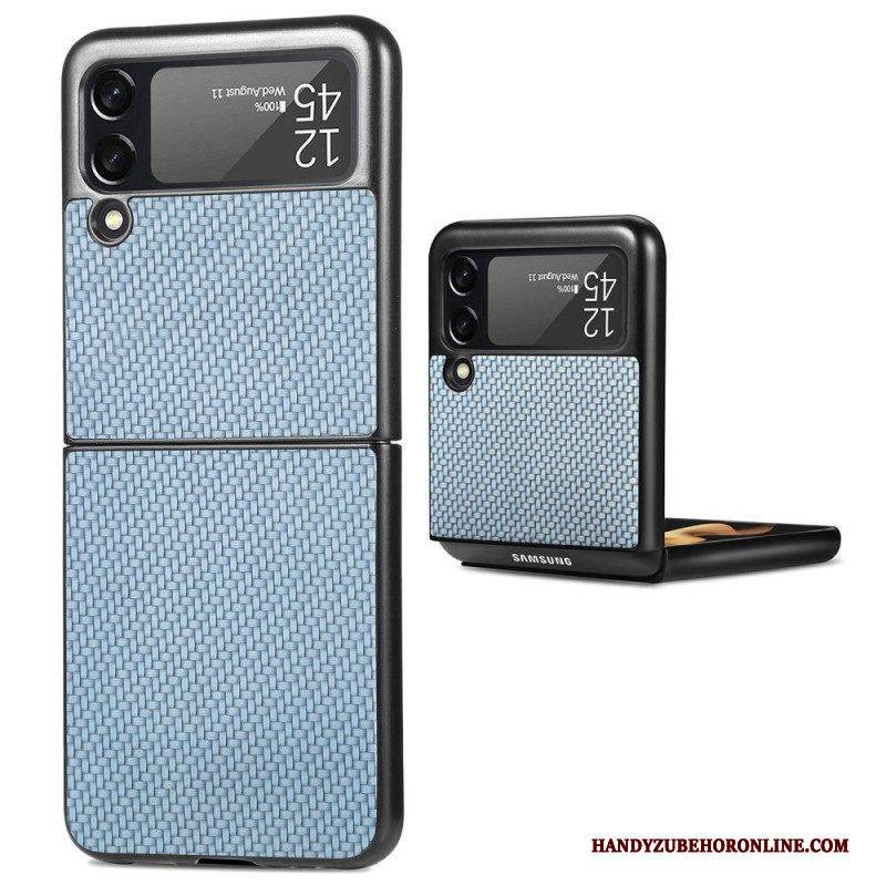 Hülle Für Samsung Galaxy Z Flip 4 Flip Case Strukturierte Kohlefaser