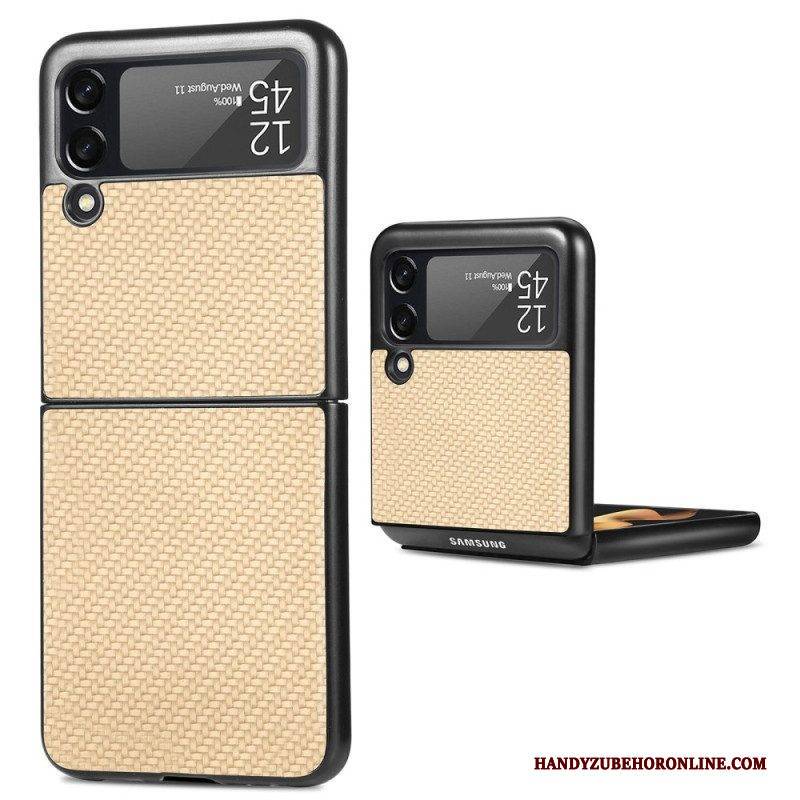 Hülle Für Samsung Galaxy Z Flip 4 Flip Case Strukturierte Kohlefaser