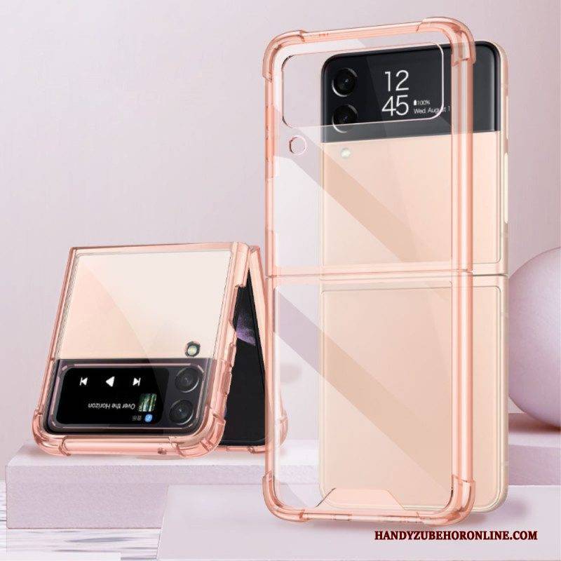 Hülle Für Samsung Galaxy Z Flip 4 Flip Case Transparente. Mit Gkk Verstärkte Ecken