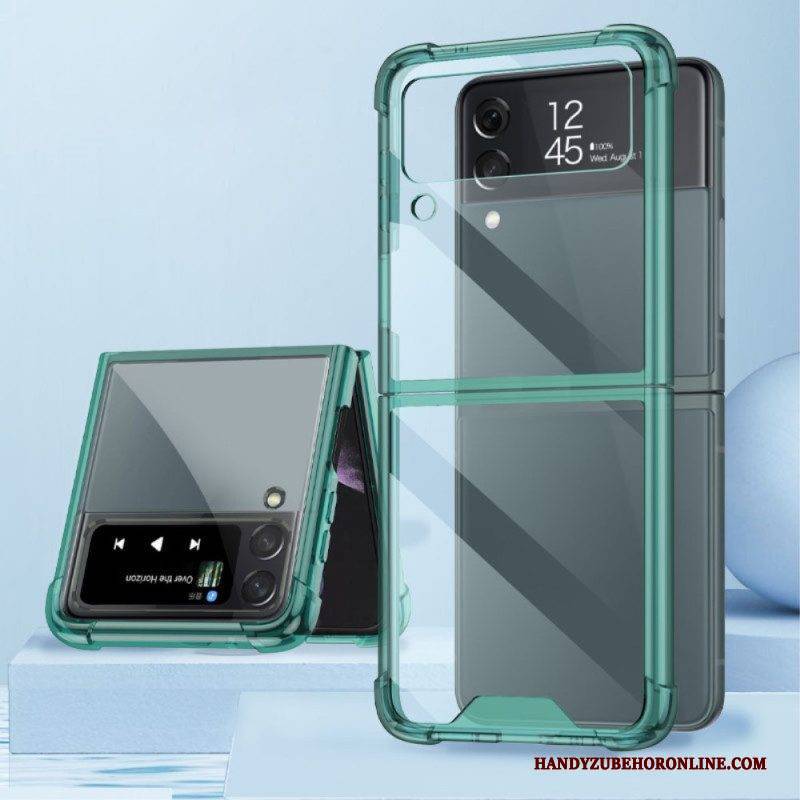 Hülle Für Samsung Galaxy Z Flip 4 Flip Case Transparente. Mit Gkk Verstärkte Ecken