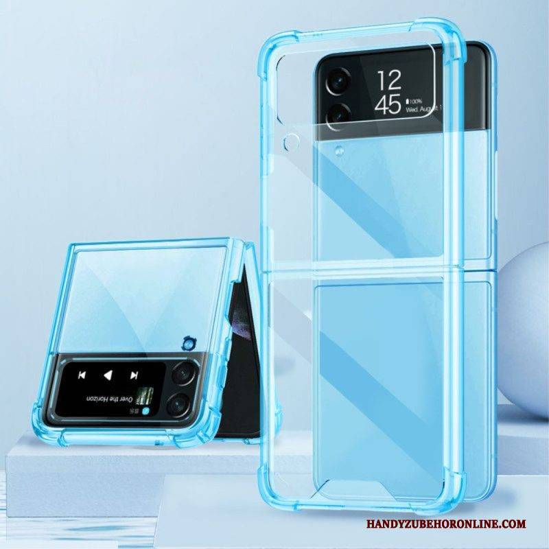 Hülle Für Samsung Galaxy Z Flip 4 Flip Case Transparente. Mit Gkk Verstärkte Ecken