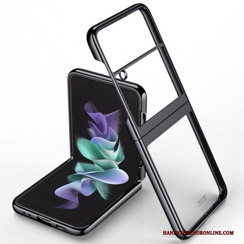 Hülle Für Samsung Galaxy Z Flip 4 Flip Case Transparente Umrisse Aus Metall