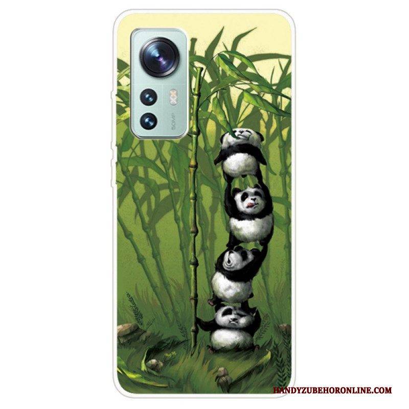 Hülle Für Xiaomi 12 / 12X Panda-haufen Aus Silikon