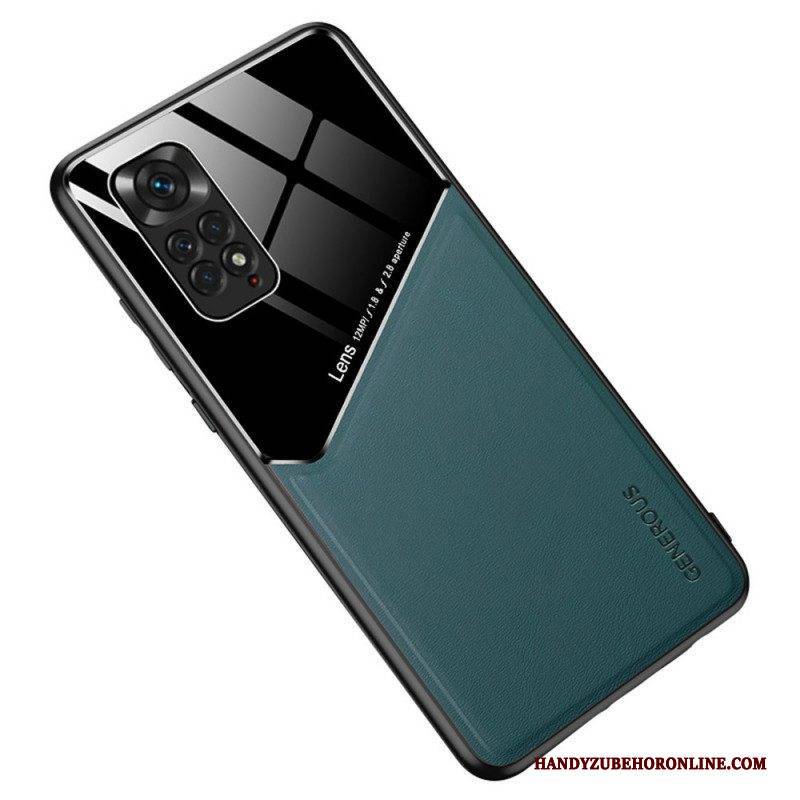 Hülle Für Xiaomi Redmi Note 11 / 11S Magnetischer Ledereffekt