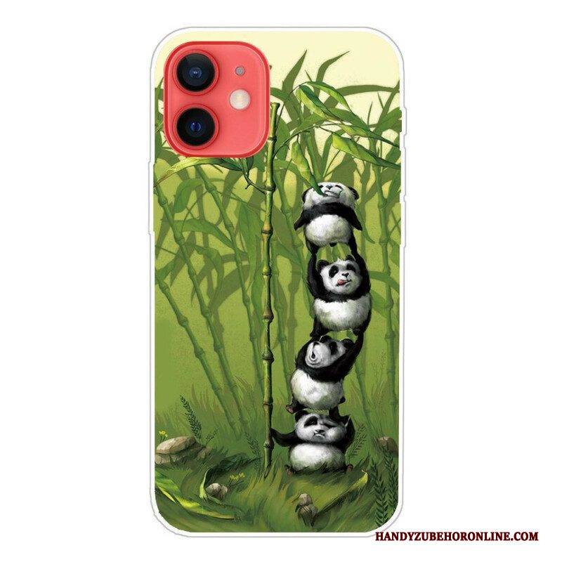 Hülle Für iPhone 13 Mini Ein Haufen Pandas