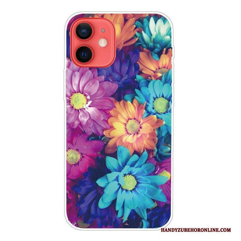 Hülle Für iPhone 13 Mini Flexible Blumen