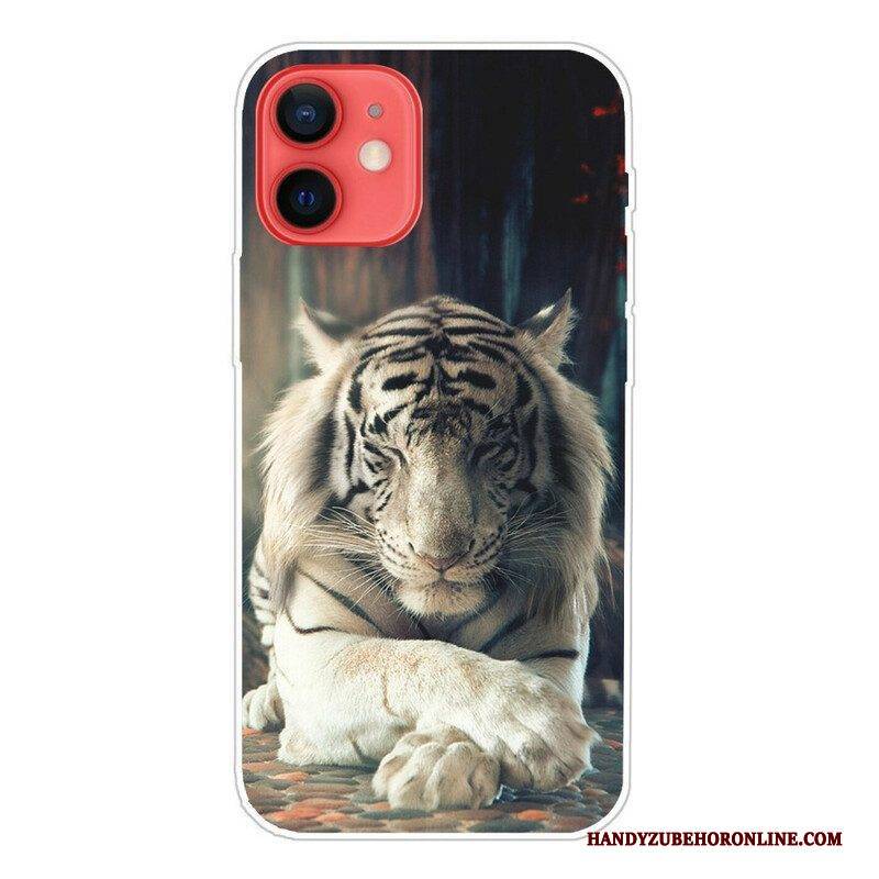 Hülle Für iPhone 13 Mini Flexibler Tiger