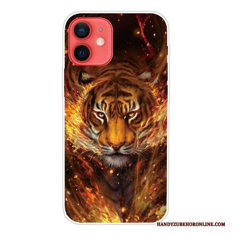 Hülle Für iPhone 13 Mini Flexibler Tiger