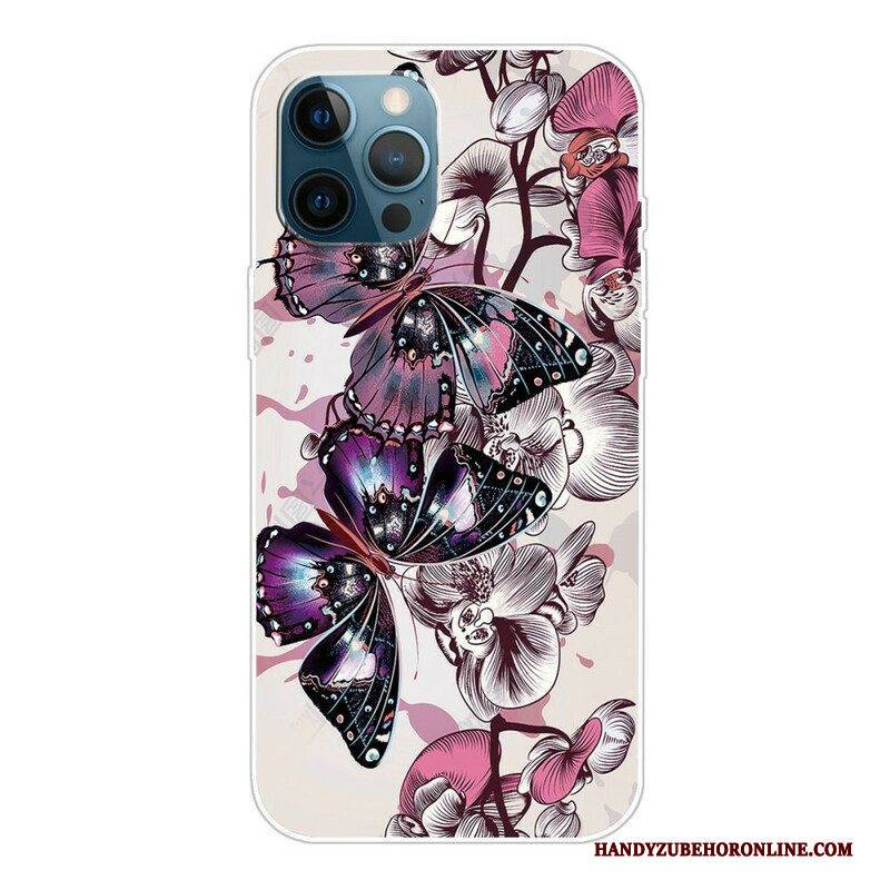 Hülle Für iPhone 13 Pro Variation Schmetterlinge