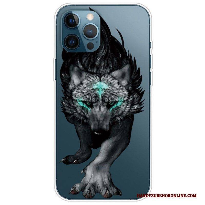 Hülle Für iPhone 14 Pro Deklinationen Wolf