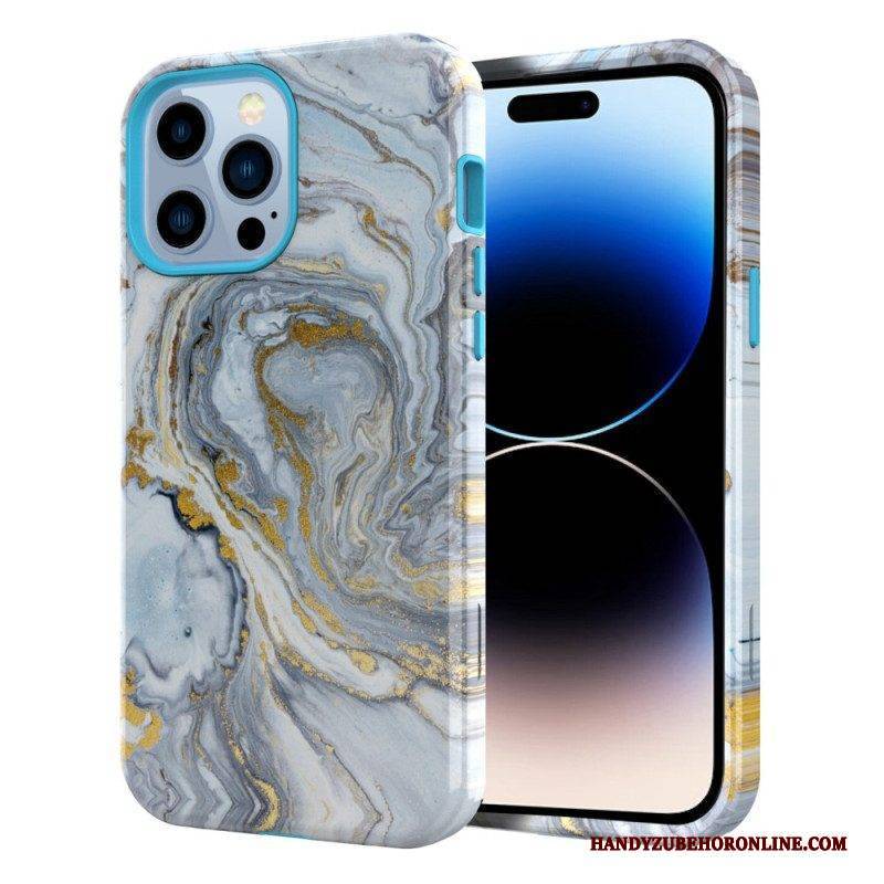 Hülle Für iPhone 14 Pro Luxuriöser Marmor