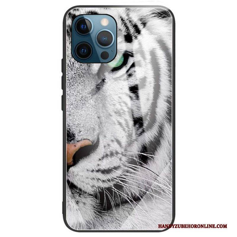 Hülle Für iPhone 14 Pro Max Tiger-gehärtetes Glas