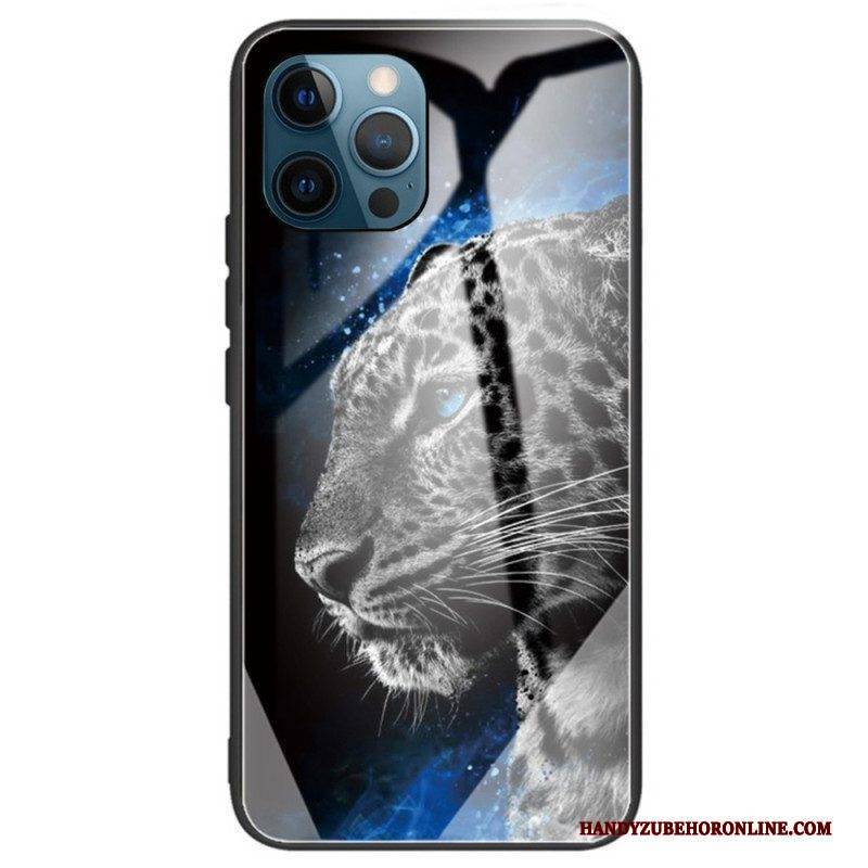 Hülle Für iPhone 14 Pro Max Tiger-gehärtetes Glas