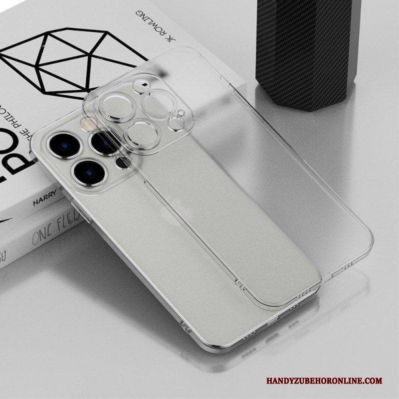 Hülle Für iPhone 14 Transparenter Metallic-stil